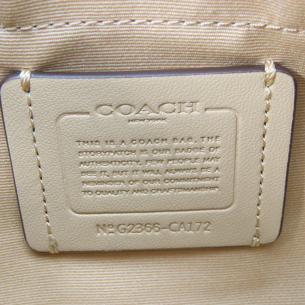 COACH Shoulder Bag CA172 PVC, Leather beige Signature Jamie Camera Bag Women Used