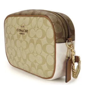 COACH Shoulder Bag CA172 PVC, Leather beige Signature Jamie Camera Bag Women Used