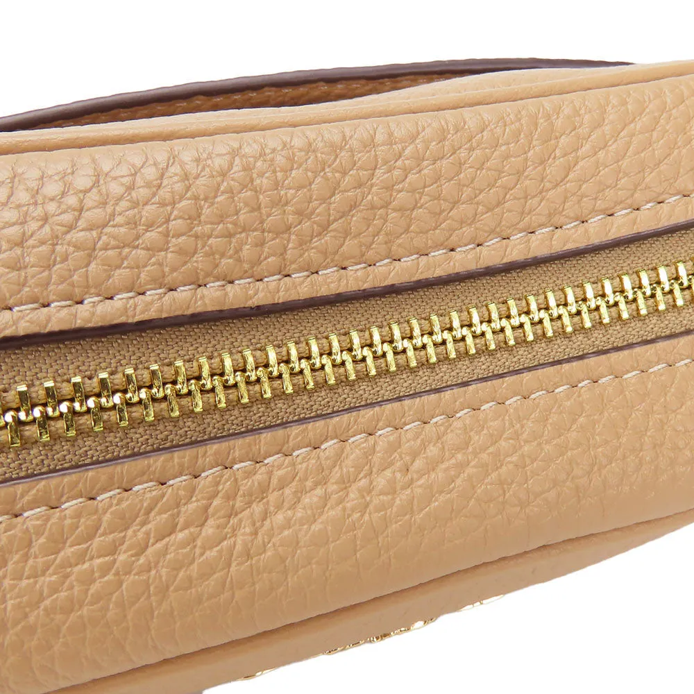 COACH Shoulder Bag CQ875 leather beige Mini Jamie Women Used
