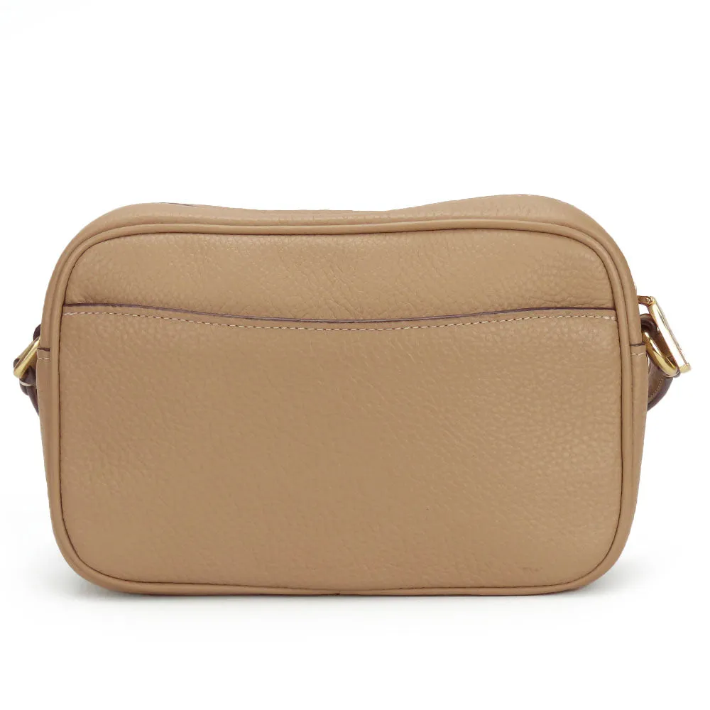COACH Shoulder Bag CQ875 leather beige Mini Jamie Women Used