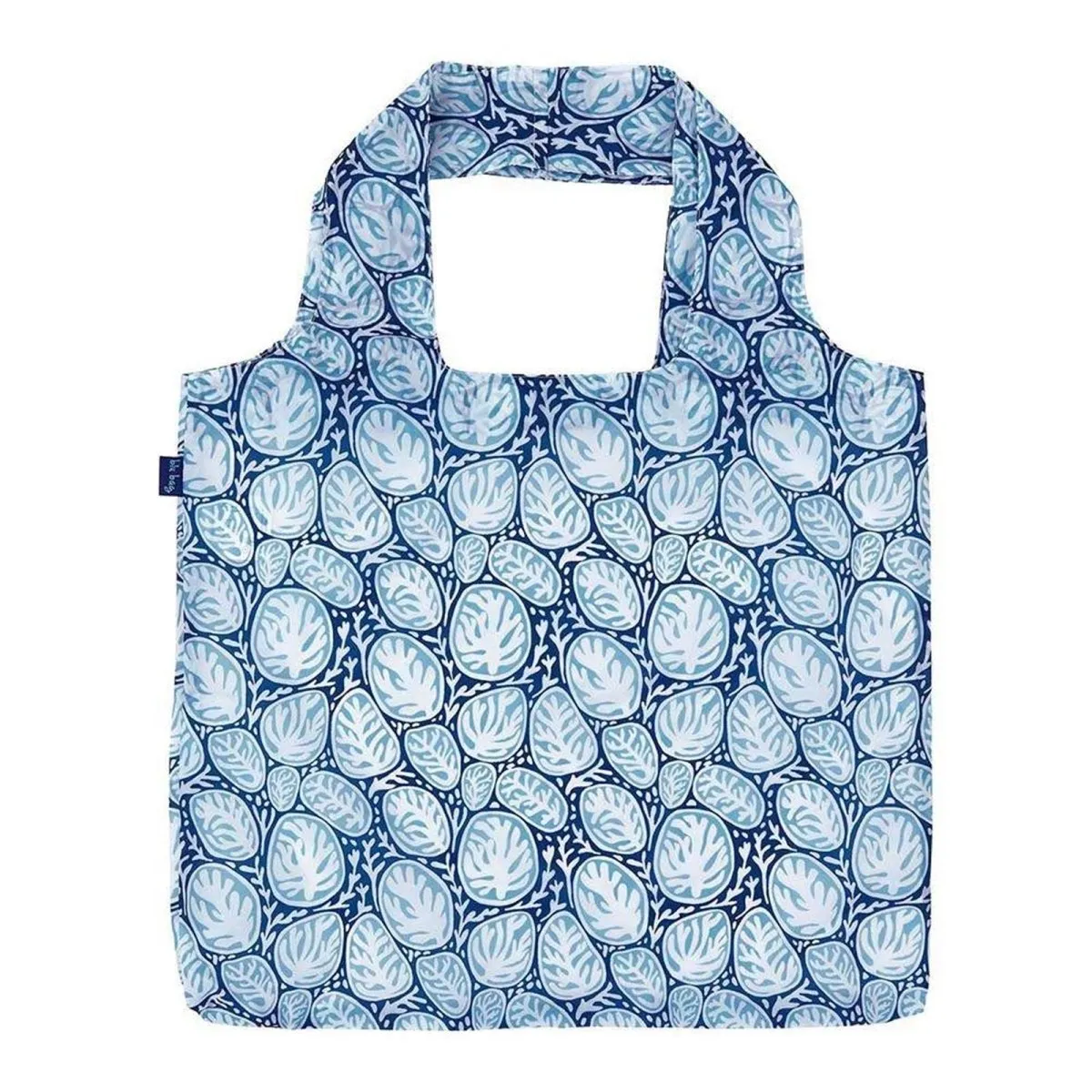 Coral Garden blu Reusable Shopping Bag-Machine washable
