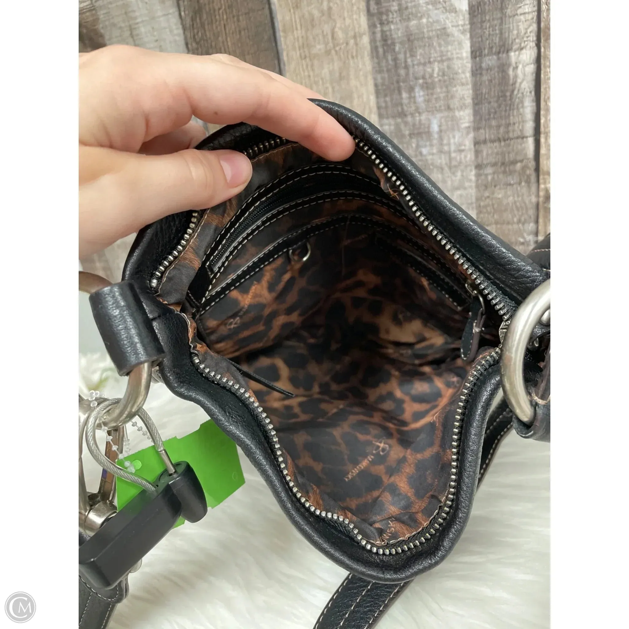 Crossbody Designer By B. Makowsky, Size: Medium