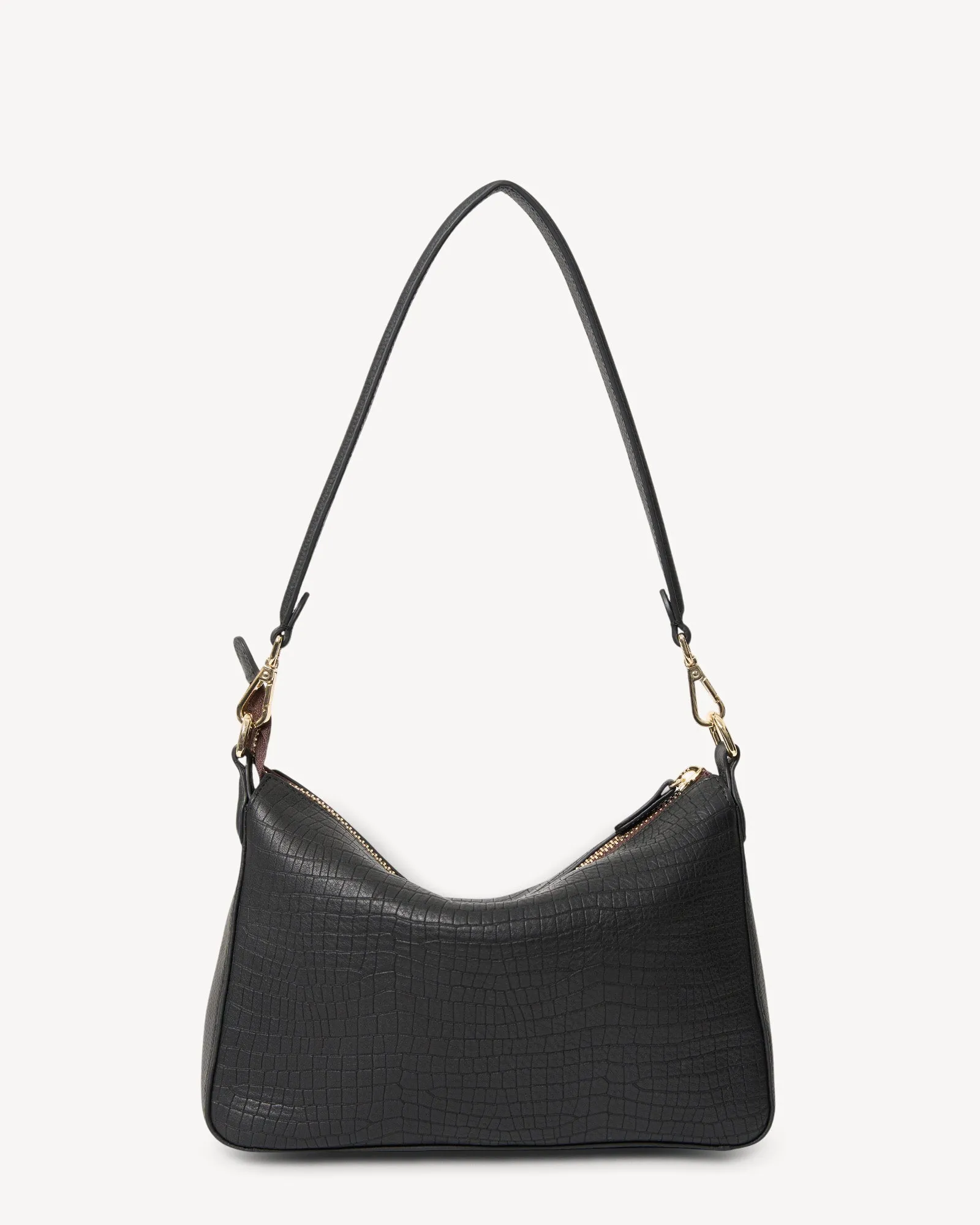 Dane Shoulder Bag Black Luxe Emboss
