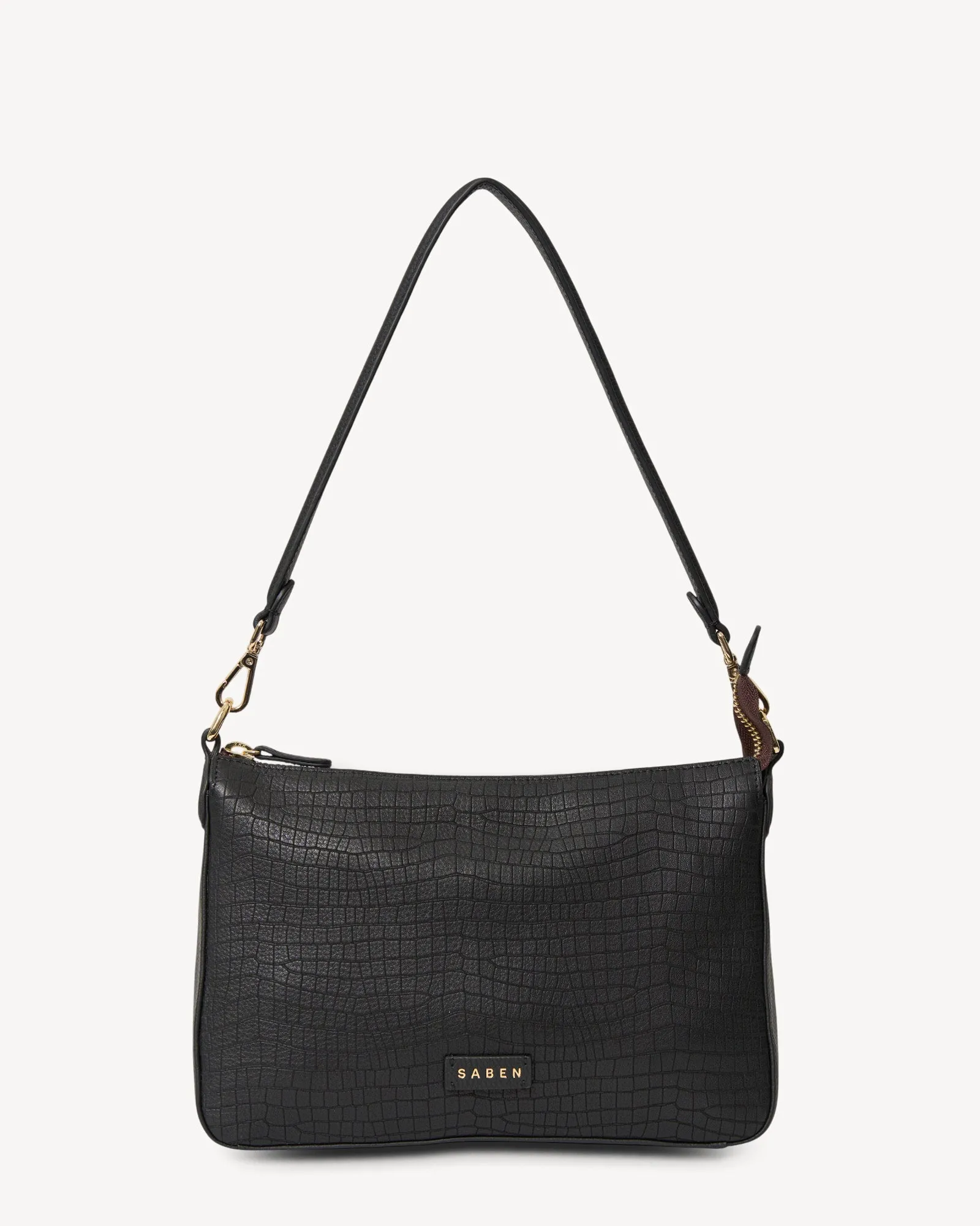 Dane Shoulder Bag Black Luxe Emboss