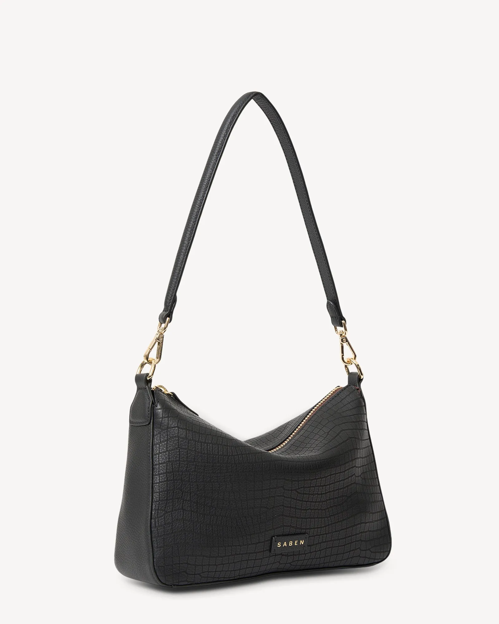 Dane Shoulder Bag Black Luxe Emboss