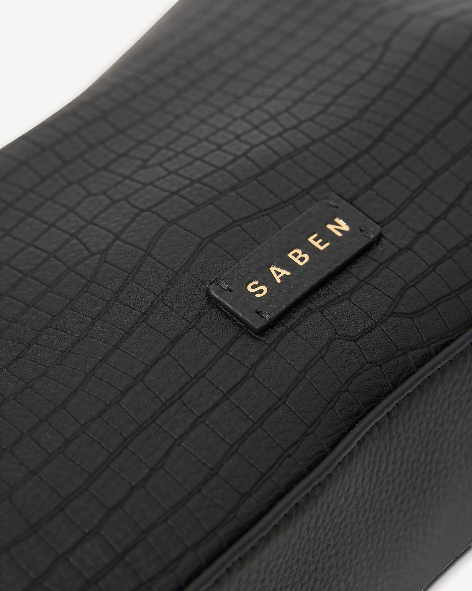 Dane Shoulder Bag Black Luxe Emboss