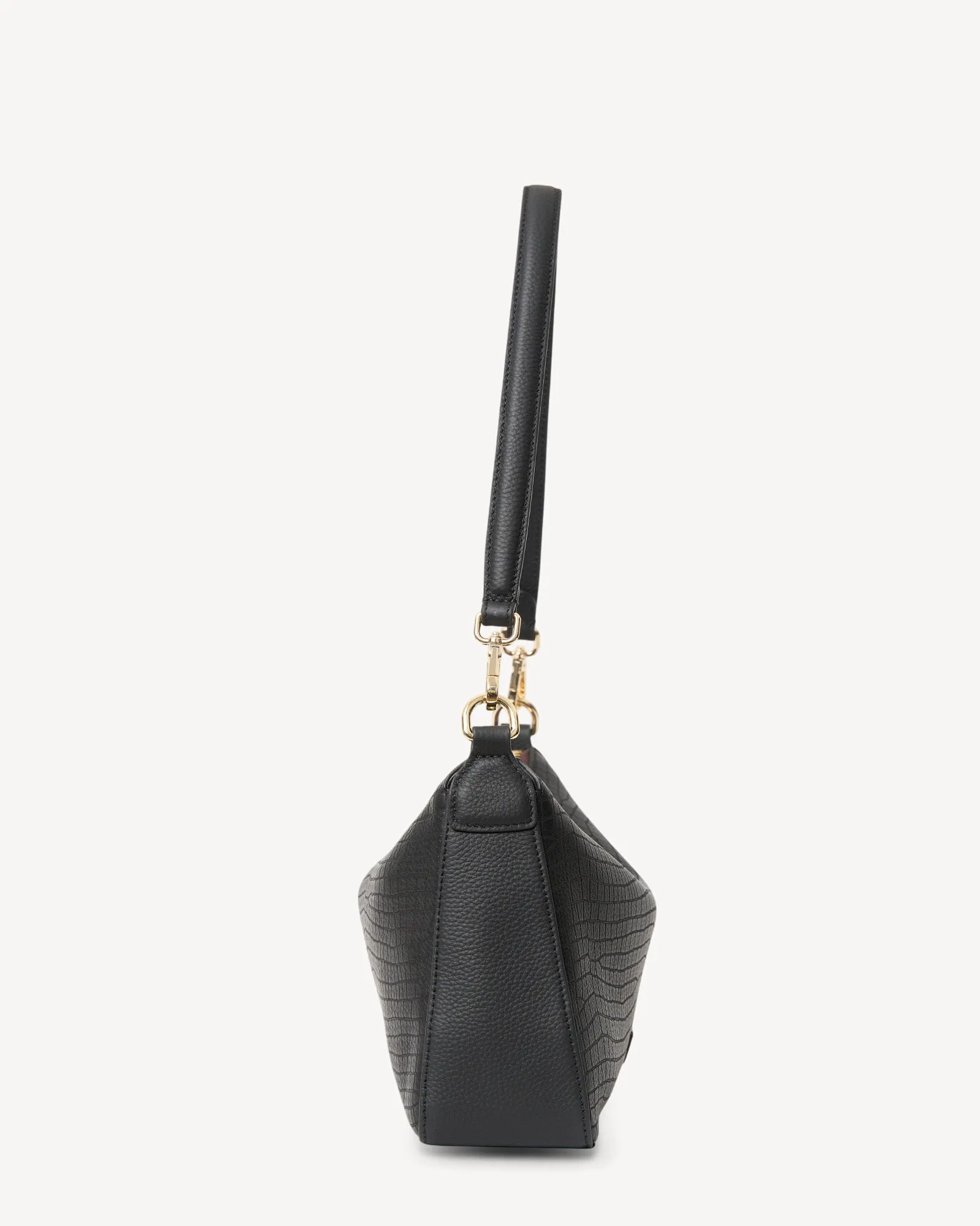 Dane Shoulder Bag Black Luxe Emboss