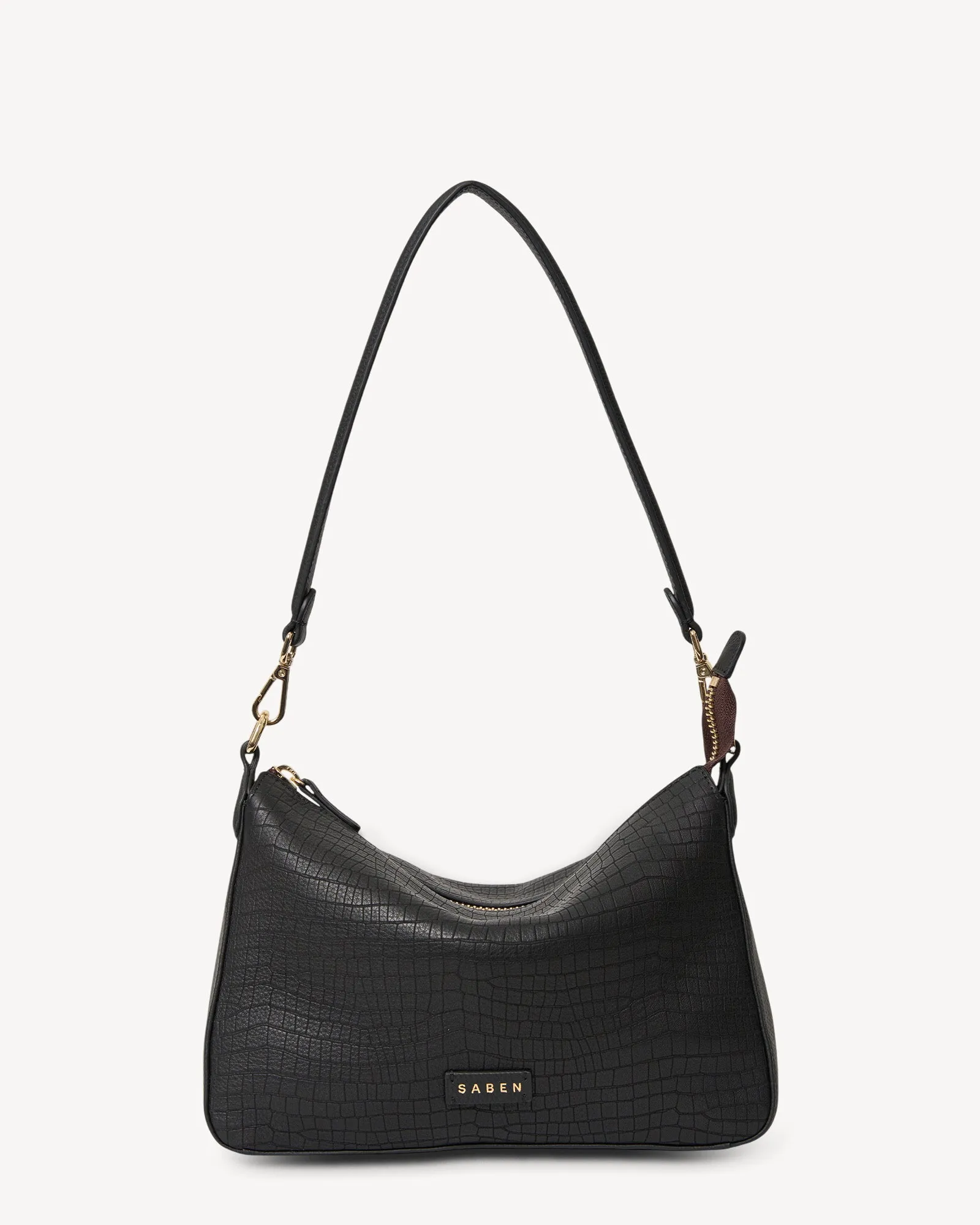 Dane Shoulder Bag Black Luxe Emboss