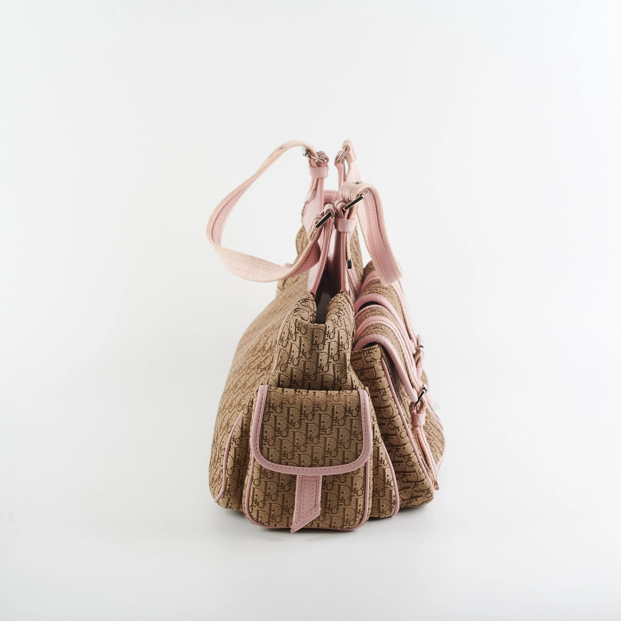 Dior Trotter Diorissimo Brown/Pink Shoulder Bag