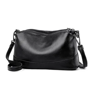 Envy Leather Triple Zip Section Handbag