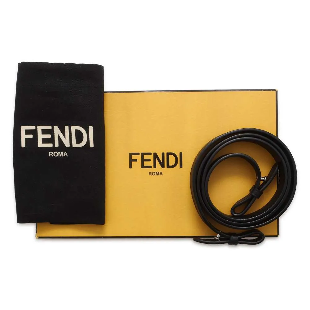 FENDI Pochette Shoulder Bag Black 7AS034 Leather