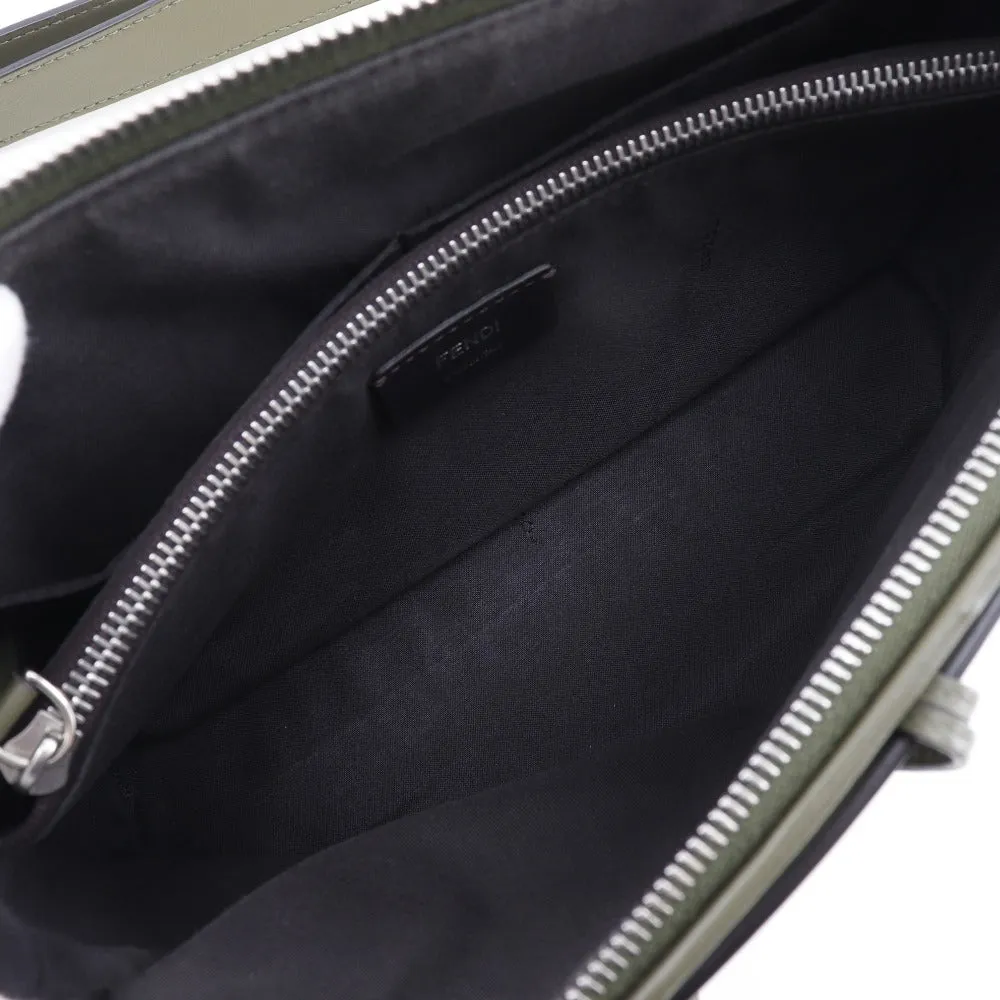 FENDI Shoulder Bag 8BL124 Canvas, Leather Beige / khaki 2WAY handbag By the way medium Women Used
