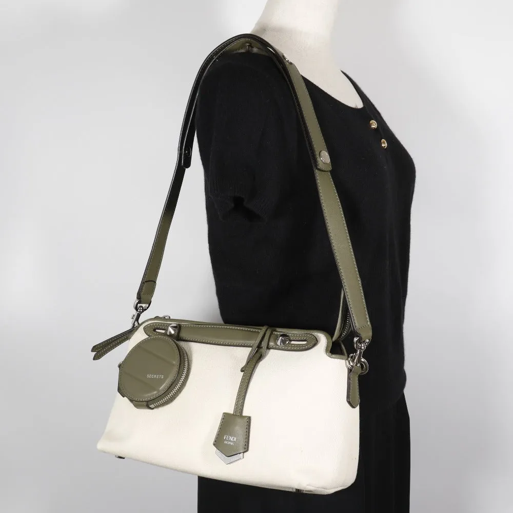 FENDI Shoulder Bag 8BL124 Canvas, Leather Beige / khaki 2WAY handbag By the way medium Women Used