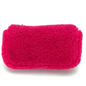 FENDI Shoulder Bag 8M0315 Mouton Fusha pink Mini baguette