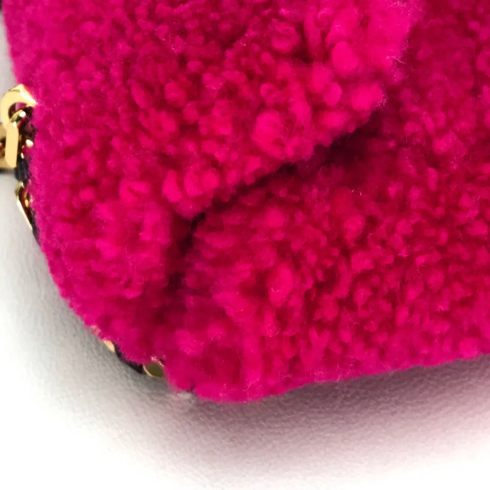 FENDI Shoulder Bag 8M0315 Mouton Fusha pink Mini baguette