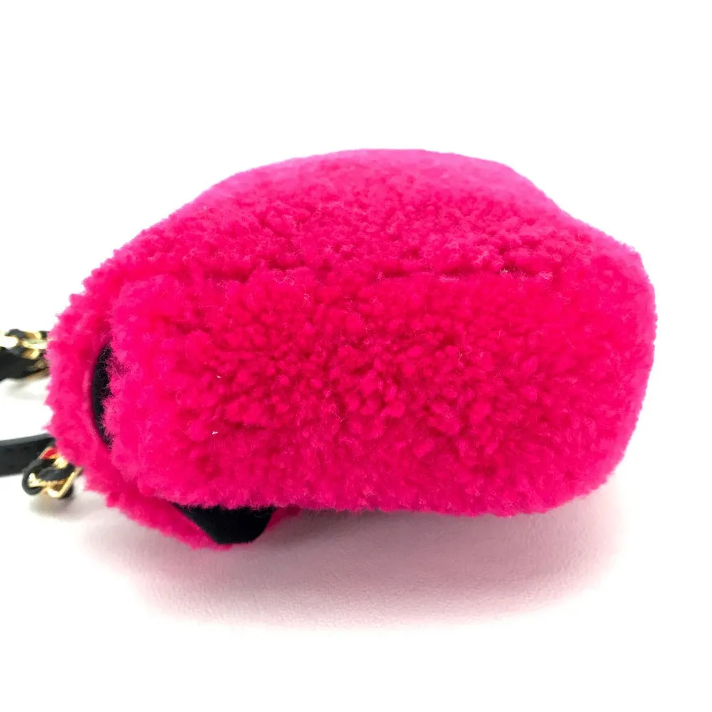 FENDI Shoulder Bag 8M0315 Mouton Fusha pink Mini baguette