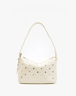 Fleurine Handbags - Shoulder - Fleurine Cream W/ Studs