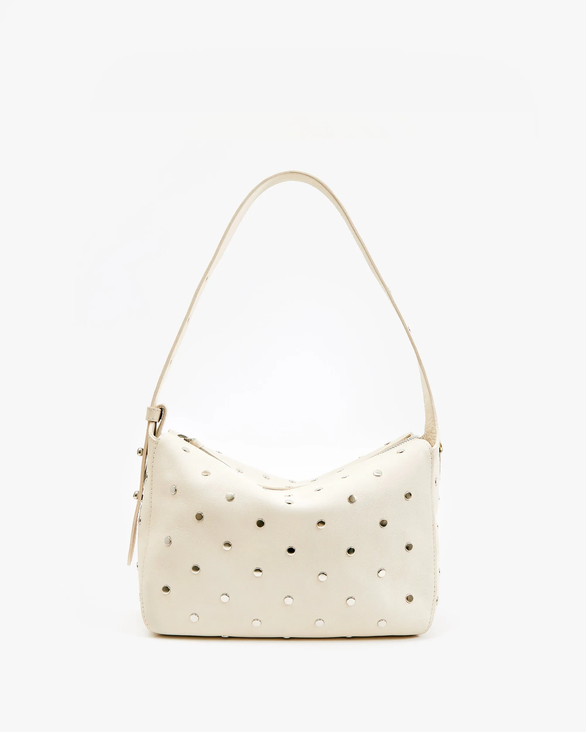 Fleurine Handbags - Shoulder - Fleurine Cream W/ Studs