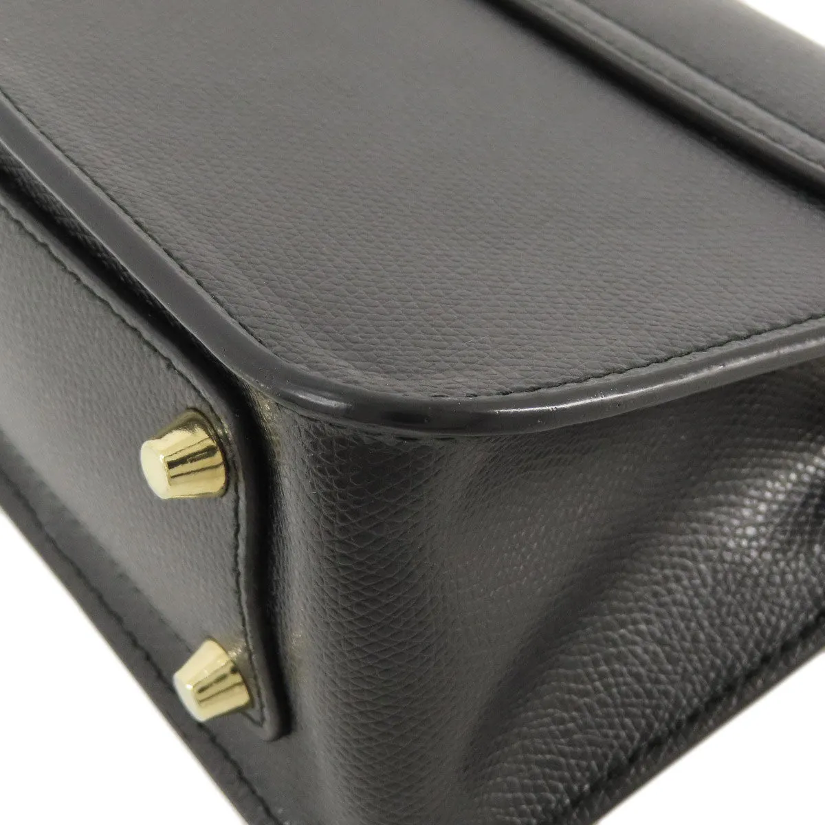 Furla Shoulder Bag leather black metropolis Women Used