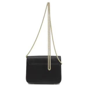 Furla Shoulder Bag leather black metropolis Women Used