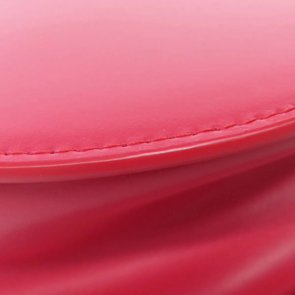 Furla Shoulder Bag leather Red ChainShoulder Women Used