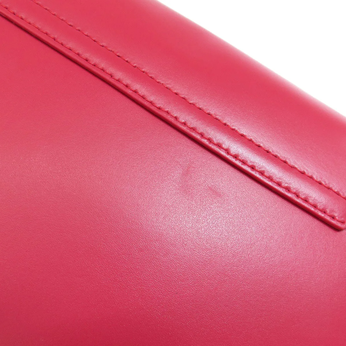 Furla Shoulder Bag leather Red ChainShoulder Women Used