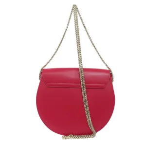 Furla Shoulder Bag leather Red ChainShoulder Women Used