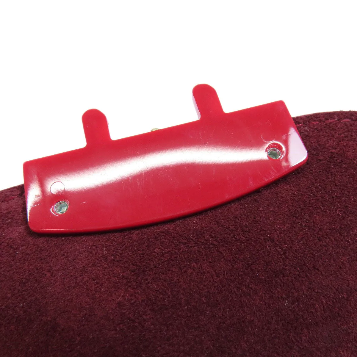 Furla Shoulder Bag leather Red ChainShoulder Women Used