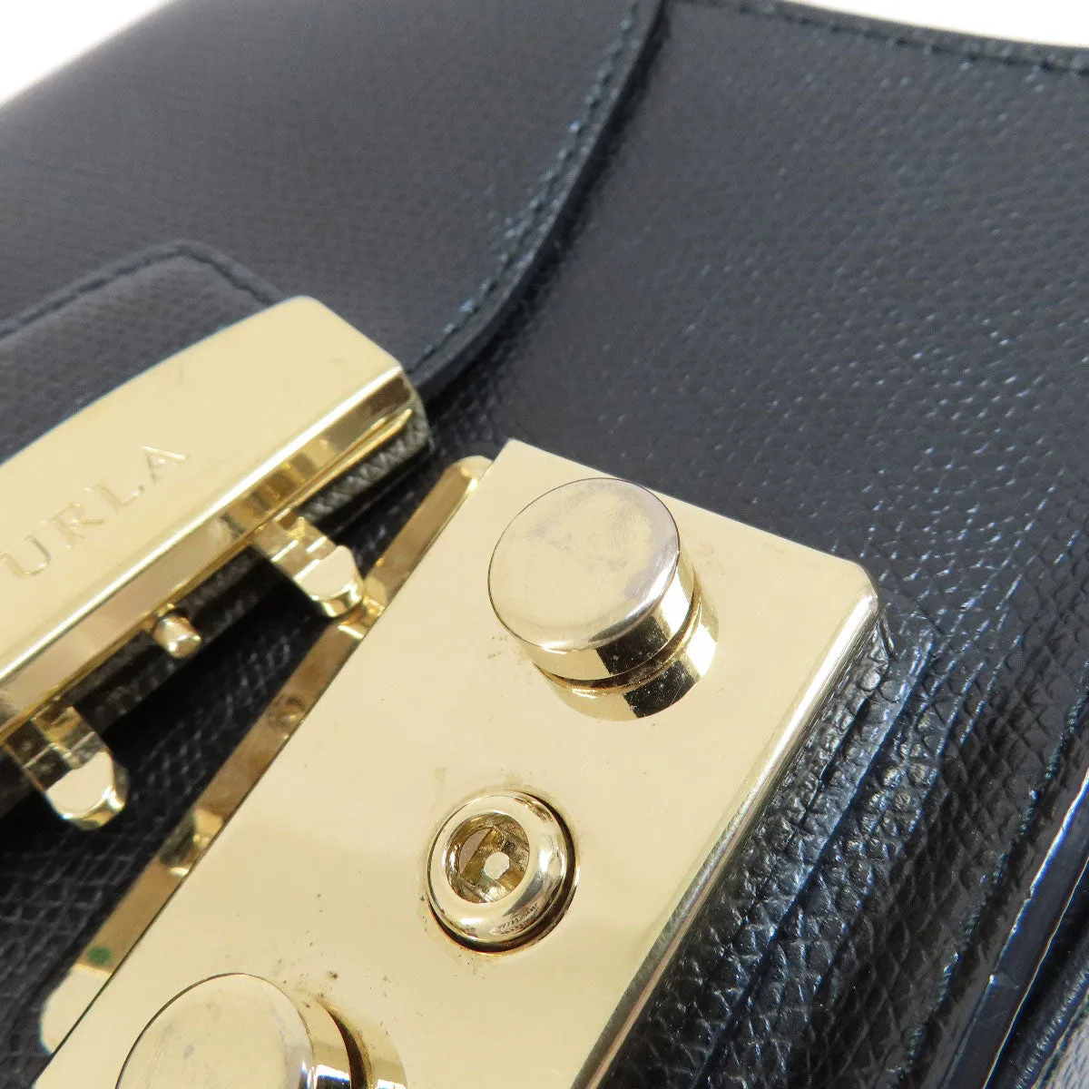 Furla Shoulder Bag PVC black metropolis Women Used