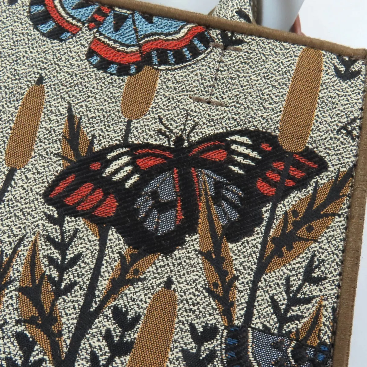 Furla Shoulder Bag WB00352 Polyester , Cotton , Piscose , Leather Multi Opportunity Butterfly Mini Tote Bag
