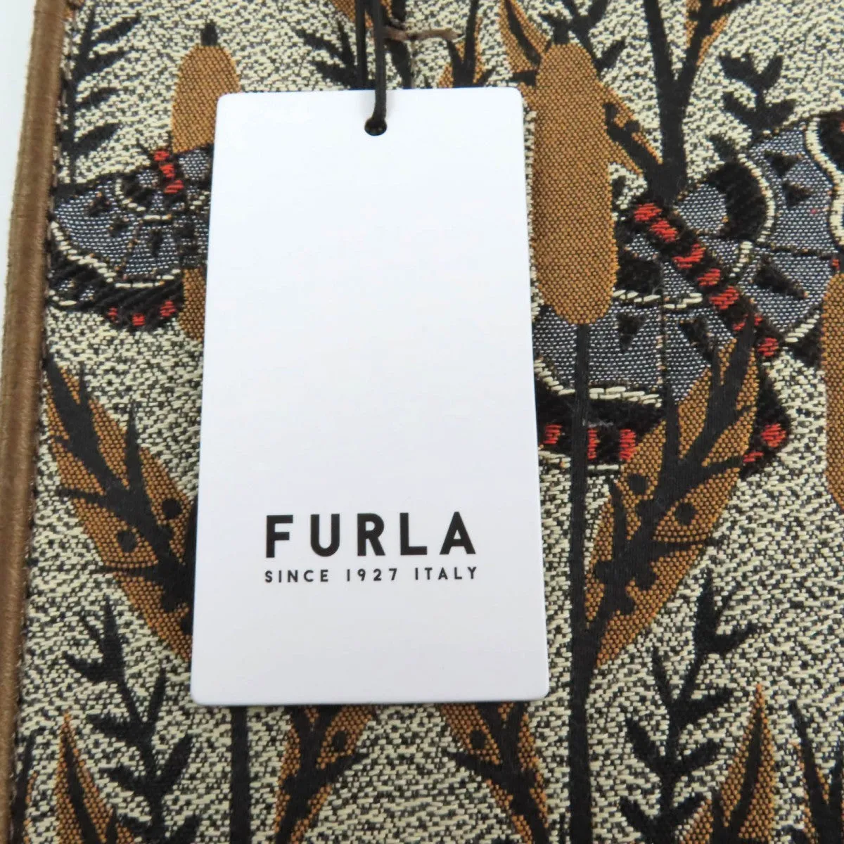 Furla Shoulder Bag WB00352 Polyester , Cotton , Piscose , Leather Multi Opportunity Butterfly Mini Tote Bag