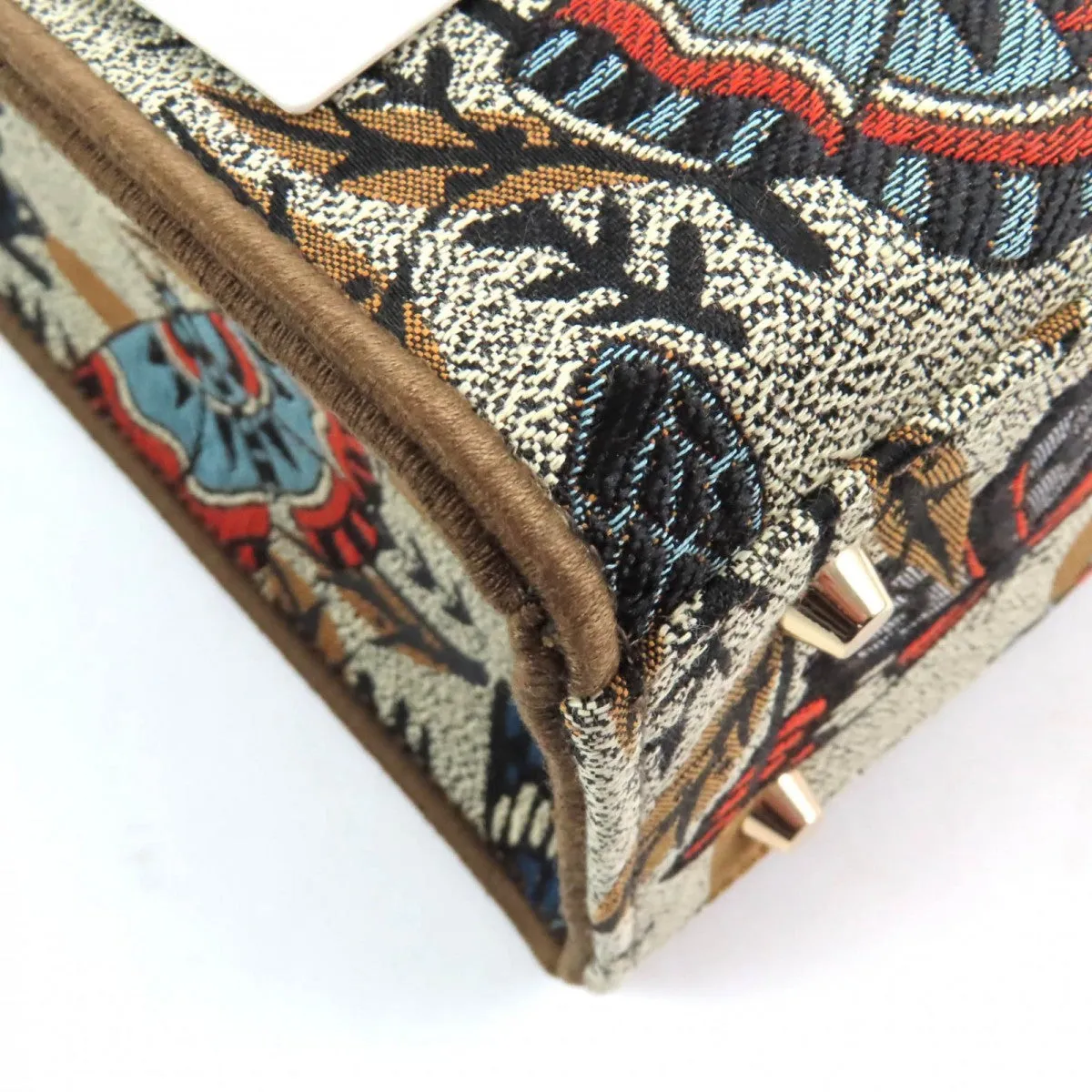 Furla Shoulder Bag WB00352 Polyester , Cotton , Piscose , Leather Multi Opportunity Butterfly Mini Tote Bag