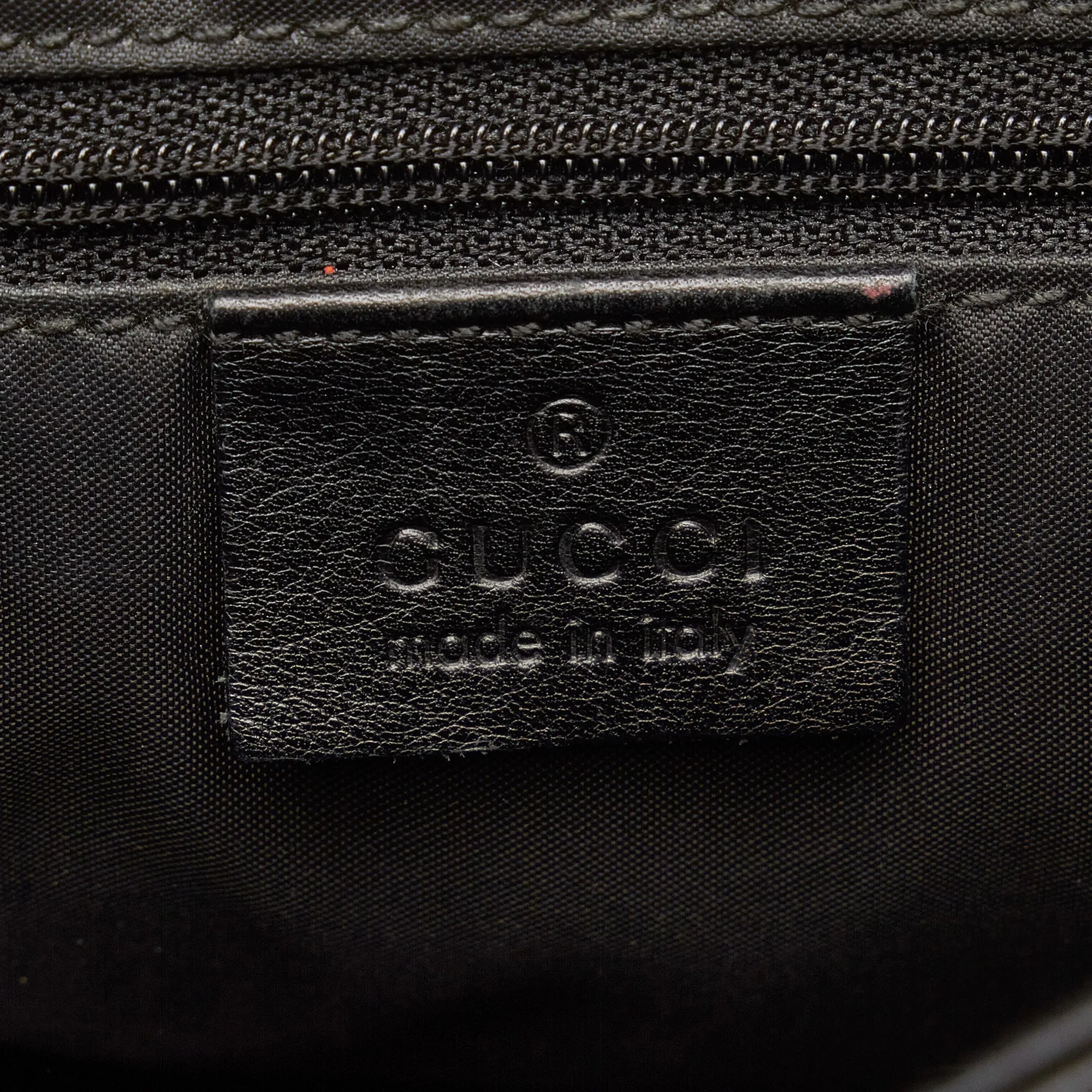 GUCCI Bamboo Leather Shoulder Bag
