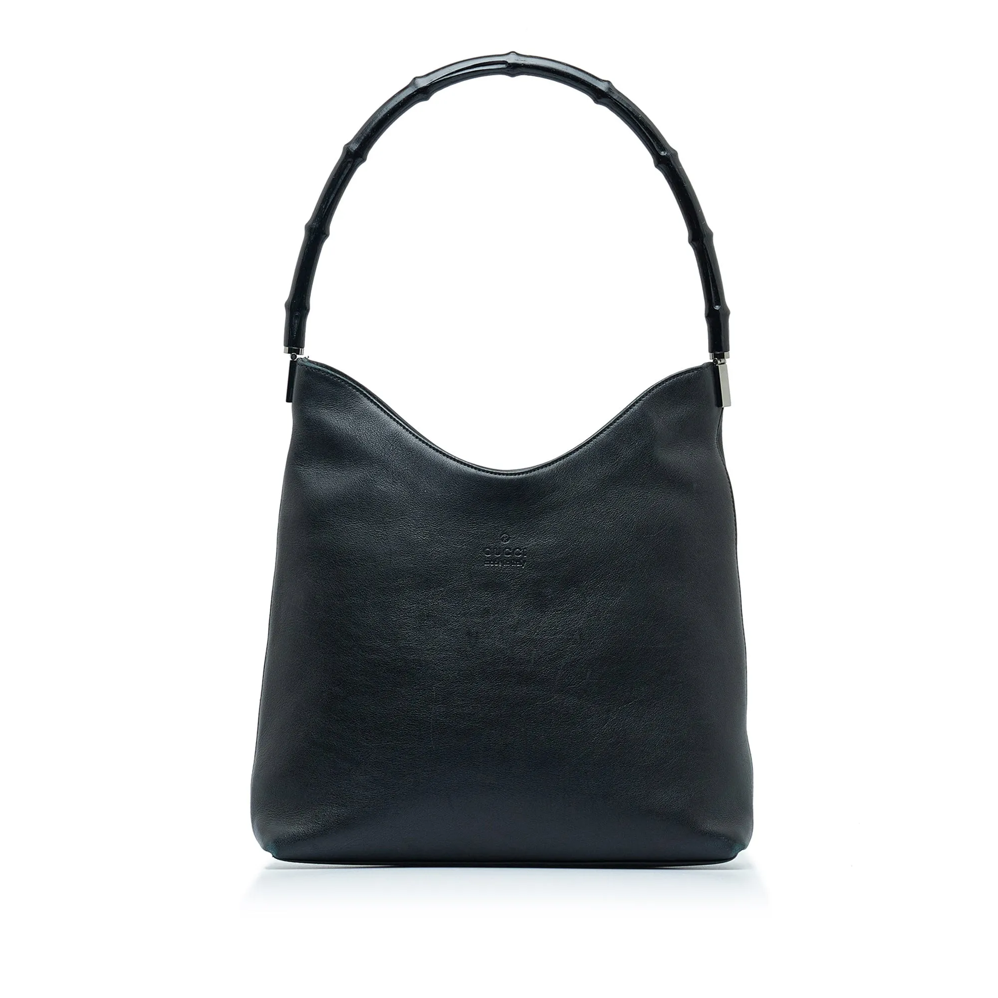 GUCCI Bamboo Leather Shoulder Bag