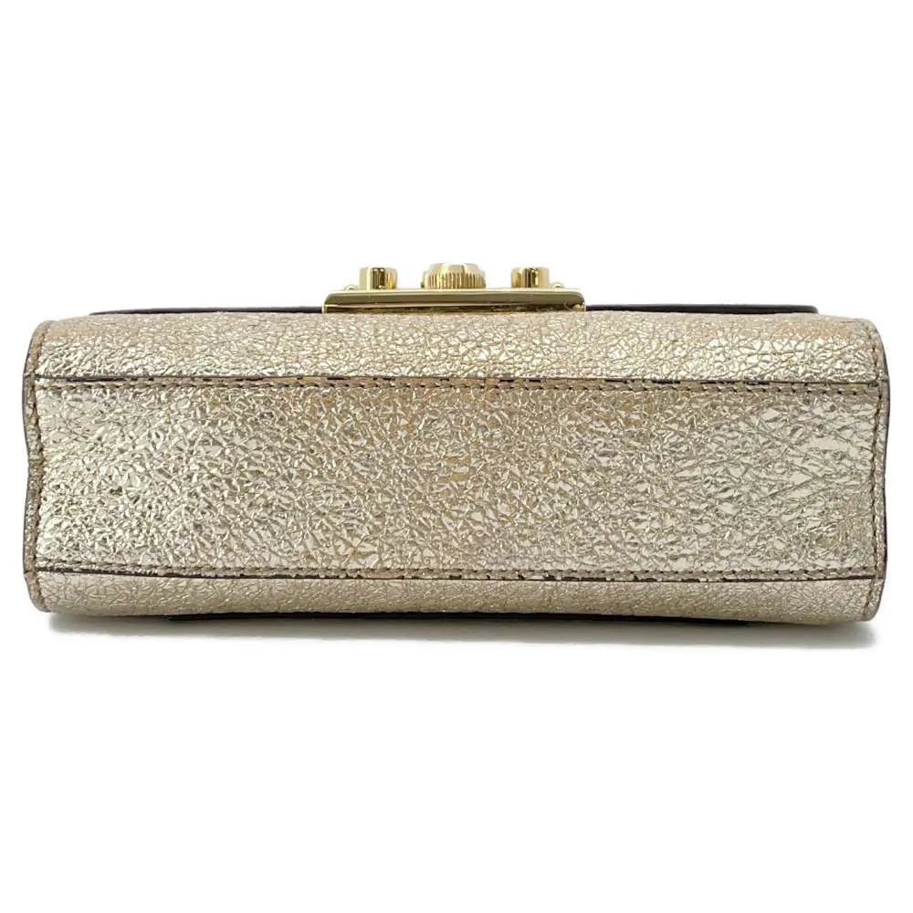 GUCCI ChainShoulder Gold 409487 Leather