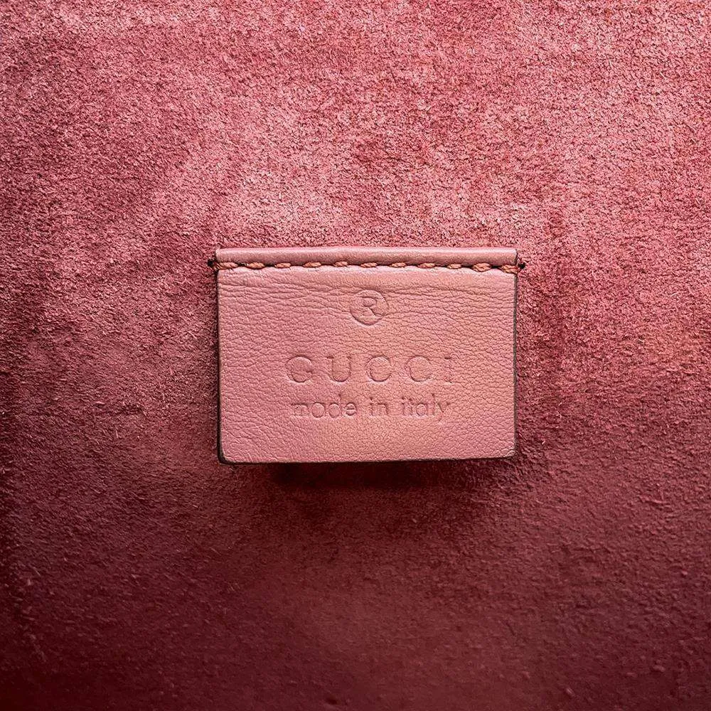 GUCCI Dionysus GG Blooms ChainShoulder Bag Brown/Red 400249 PVC suede
