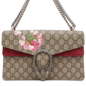 GUCCI Dionysus GG Blooms ChainShoulder Bag Brown/Red 400249 PVC suede