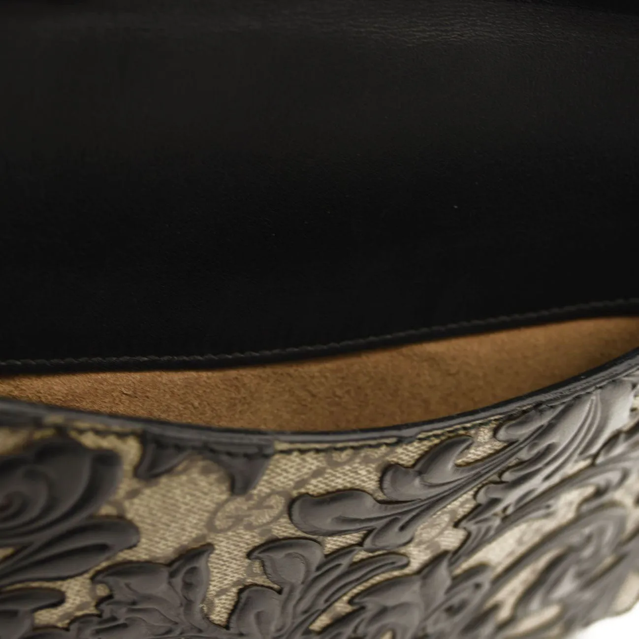 Gucci Dionysus Shoulder Bag GG Supreme Arabesque Medium Black/Beige