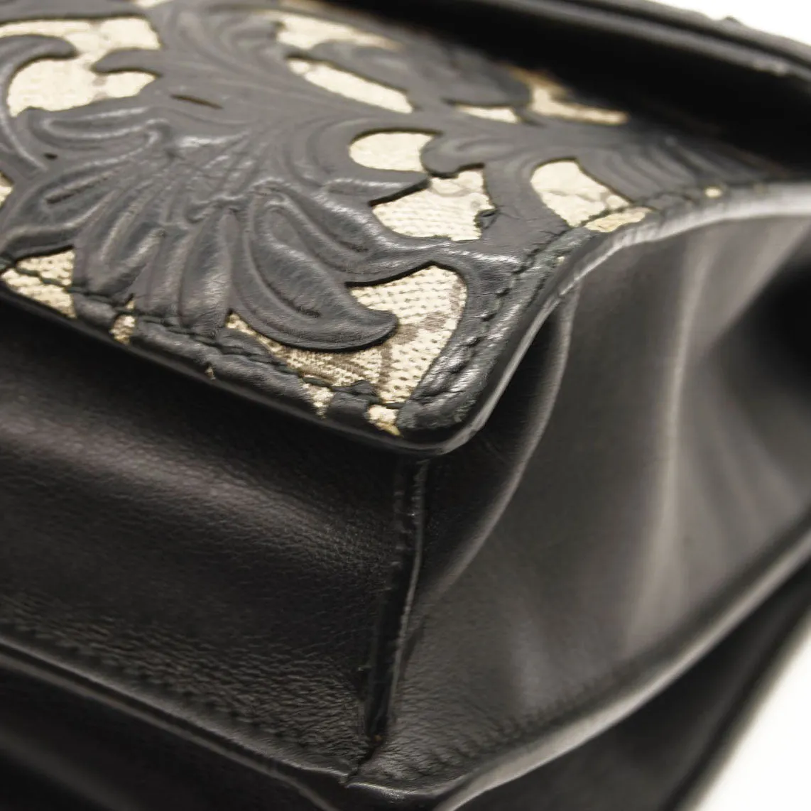 Gucci Dionysus Shoulder Bag GG Supreme Arabesque Medium Black/Beige
