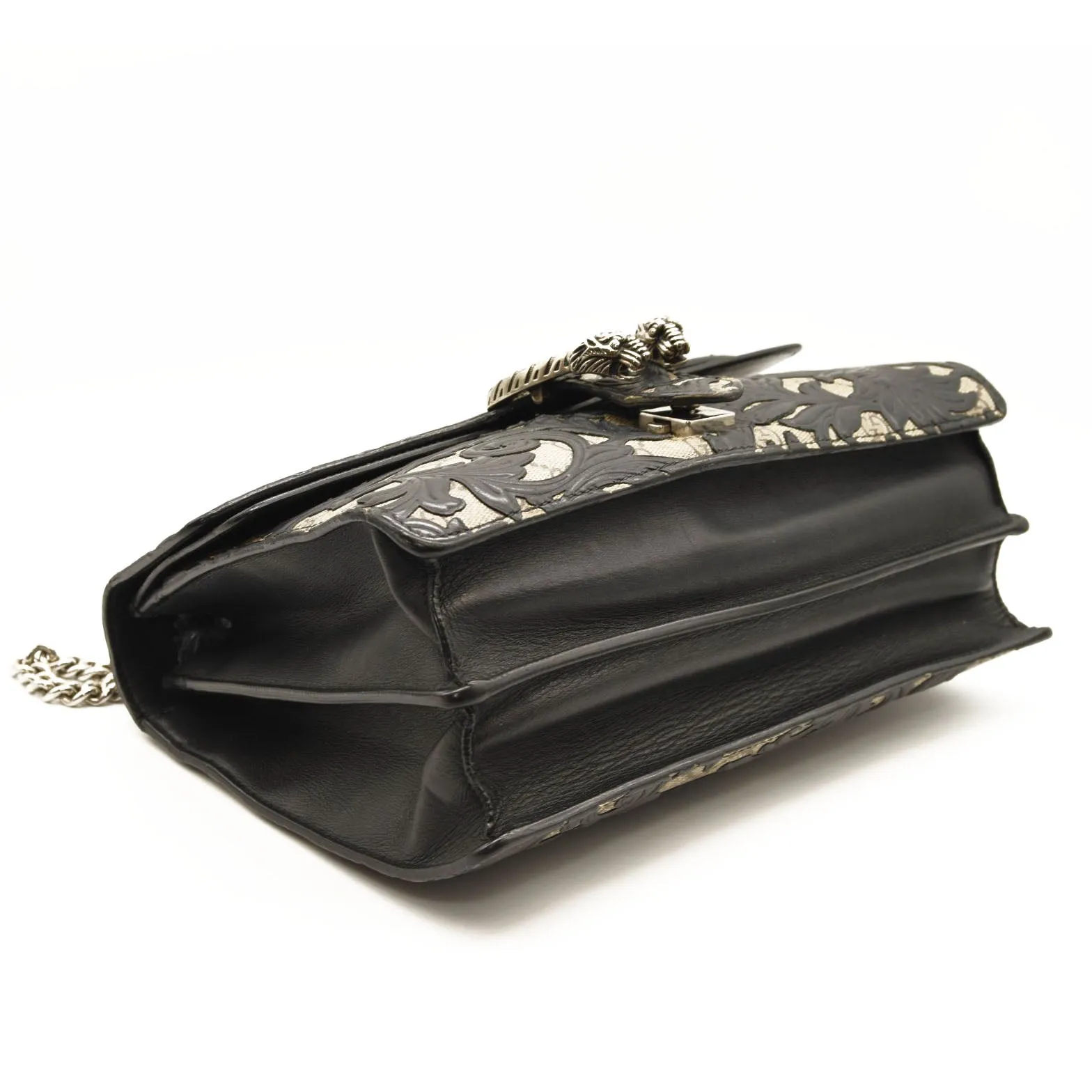 Gucci Dionysus Shoulder Bag GG Supreme Arabesque Medium Black/Beige