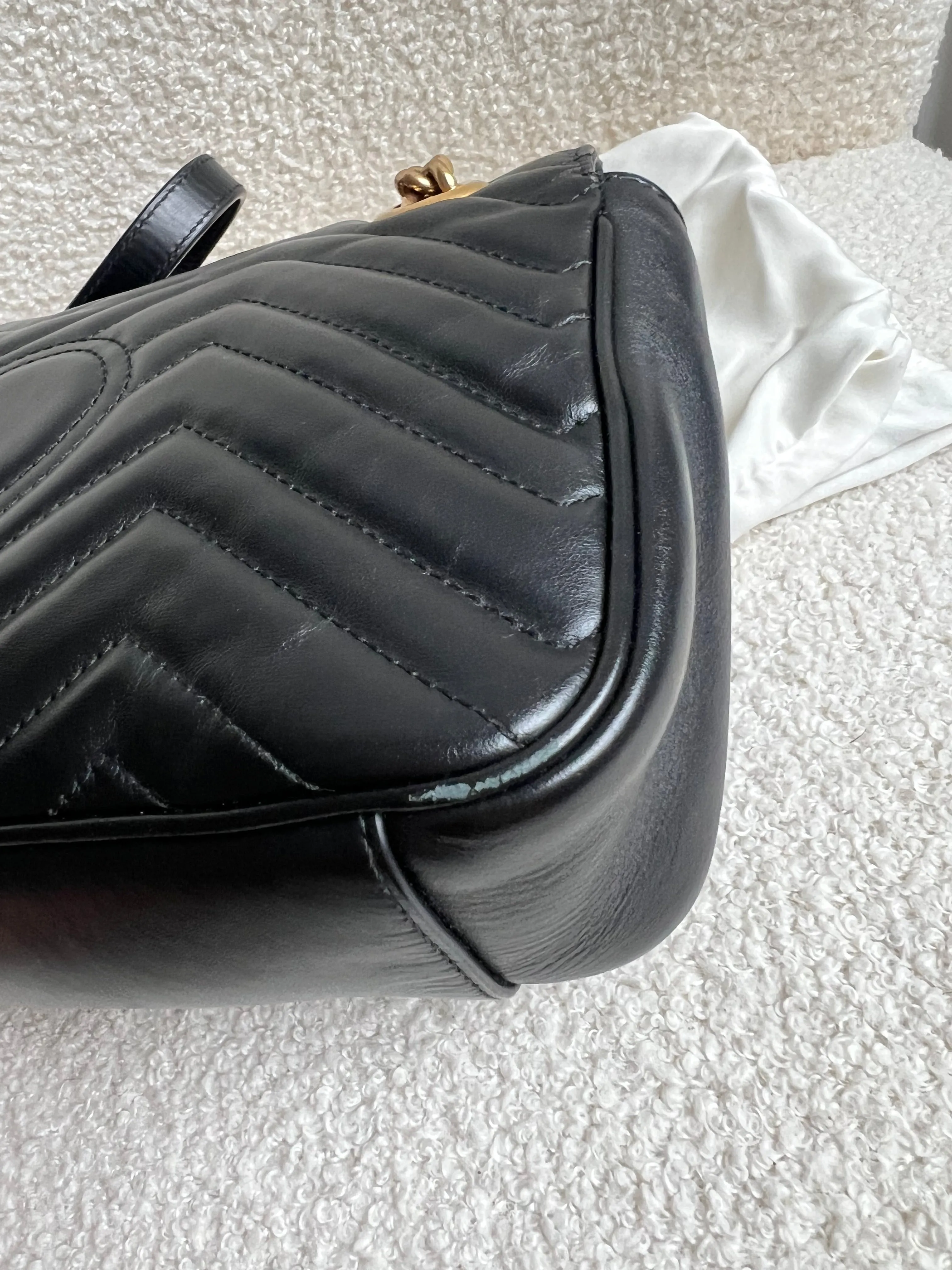 Gucci GG Black Marmont Small Shoulder Bag (RRP ??2070)