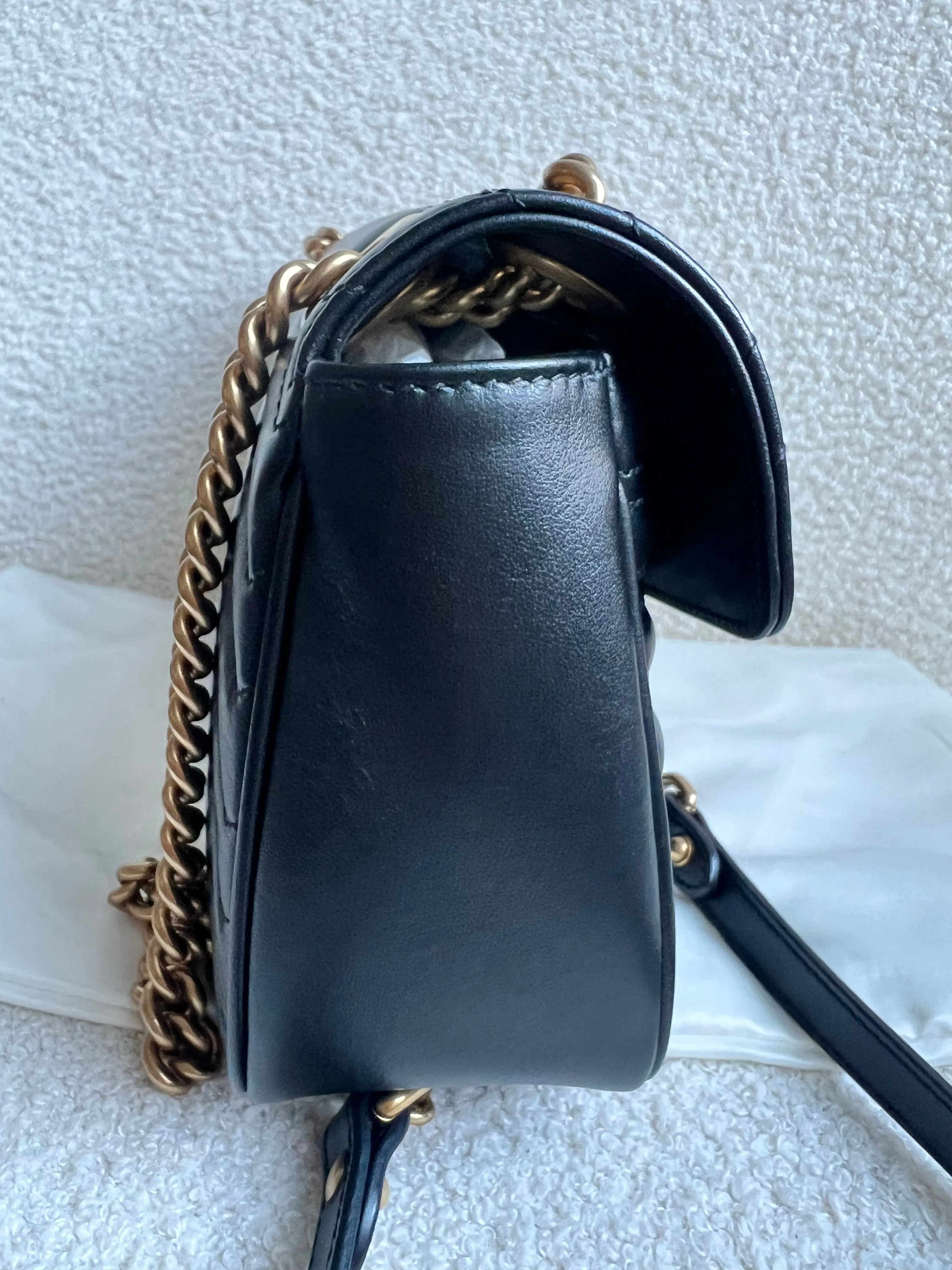 Gucci GG Black Marmont Small Shoulder Bag (RRP ??2070)