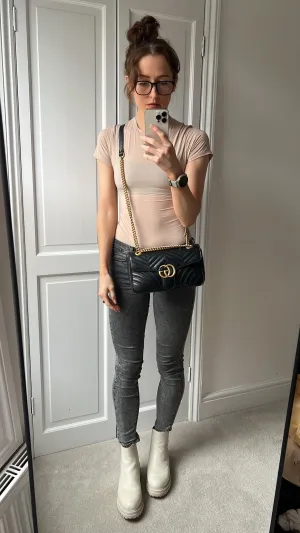 Gucci GG Black Marmont Small Shoulder Bag (RRP ??2070)