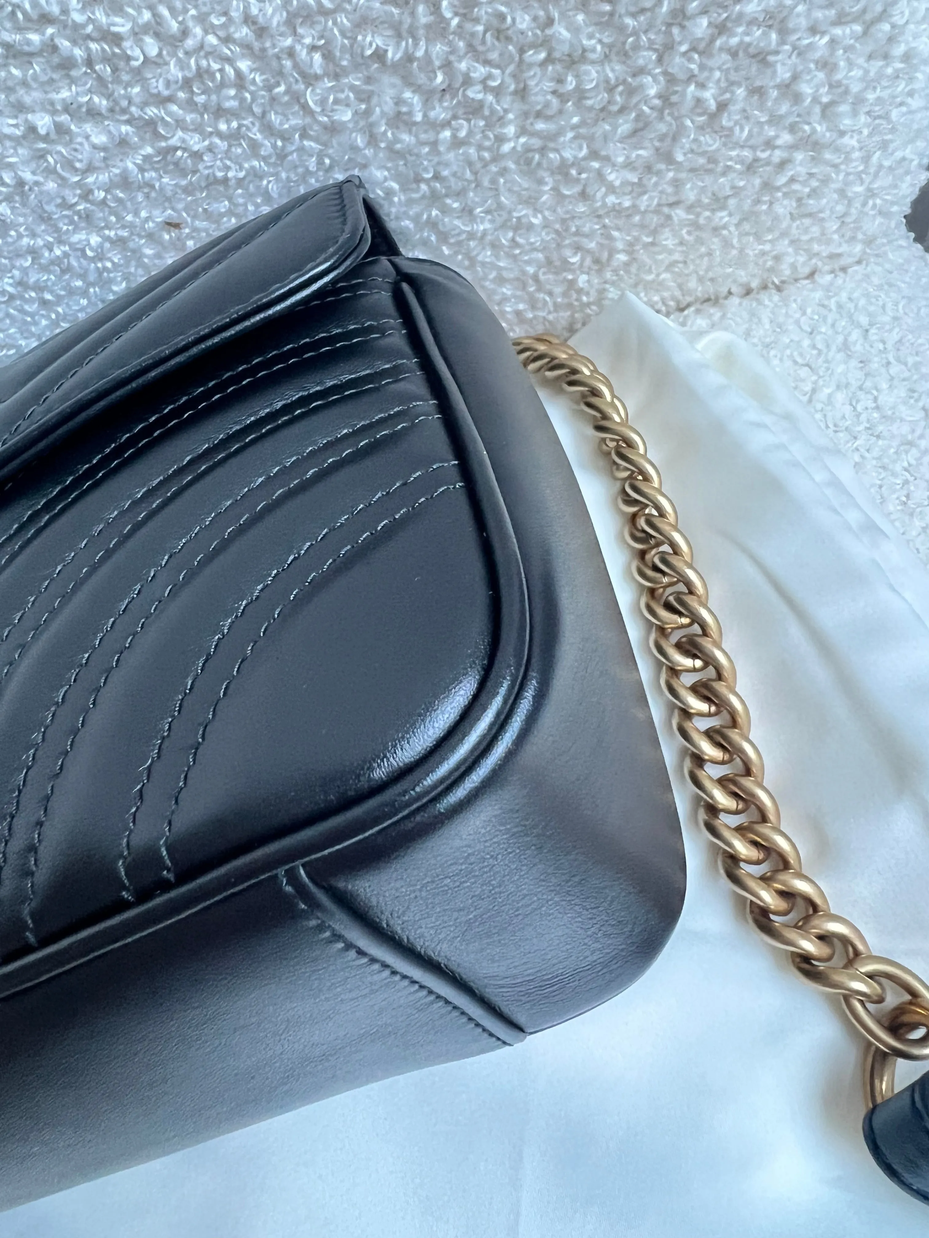 Gucci GG Black Marmont Small Shoulder Bag (RRP ??2070)