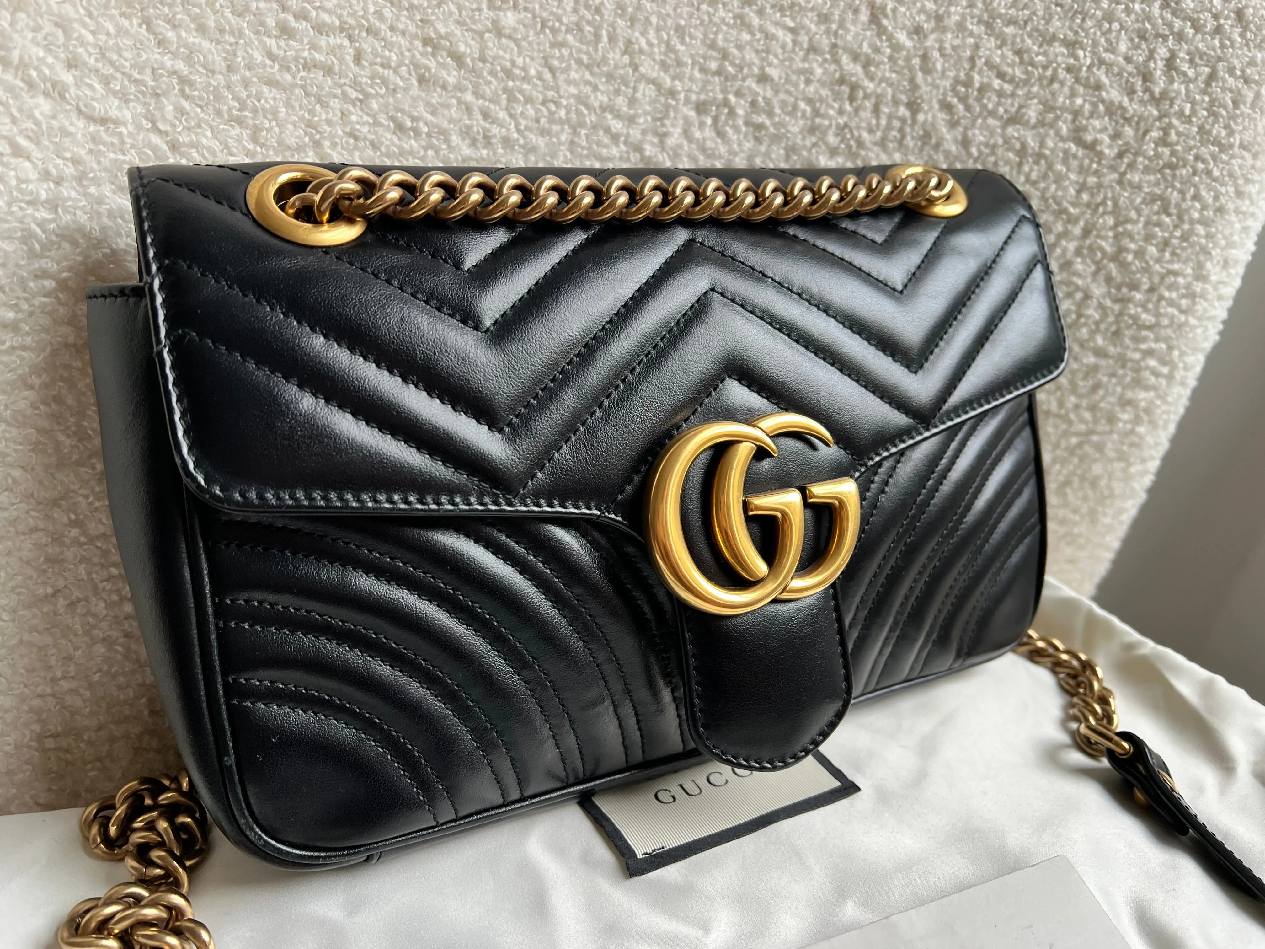 Gucci GG Black Marmont Small Shoulder Bag (RRP ??2070)