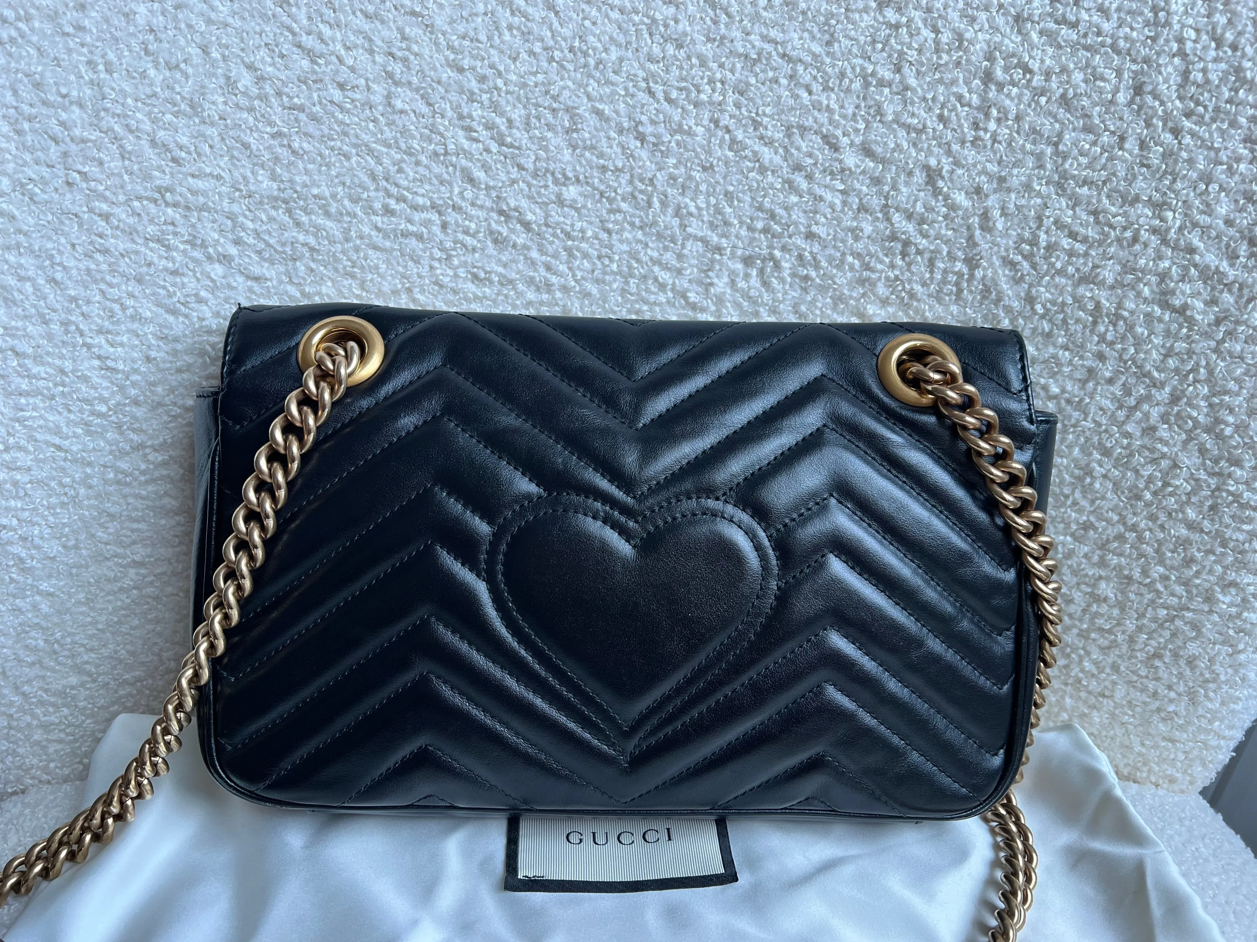 Gucci GG Black Marmont Small Shoulder Bag (RRP ??2070)