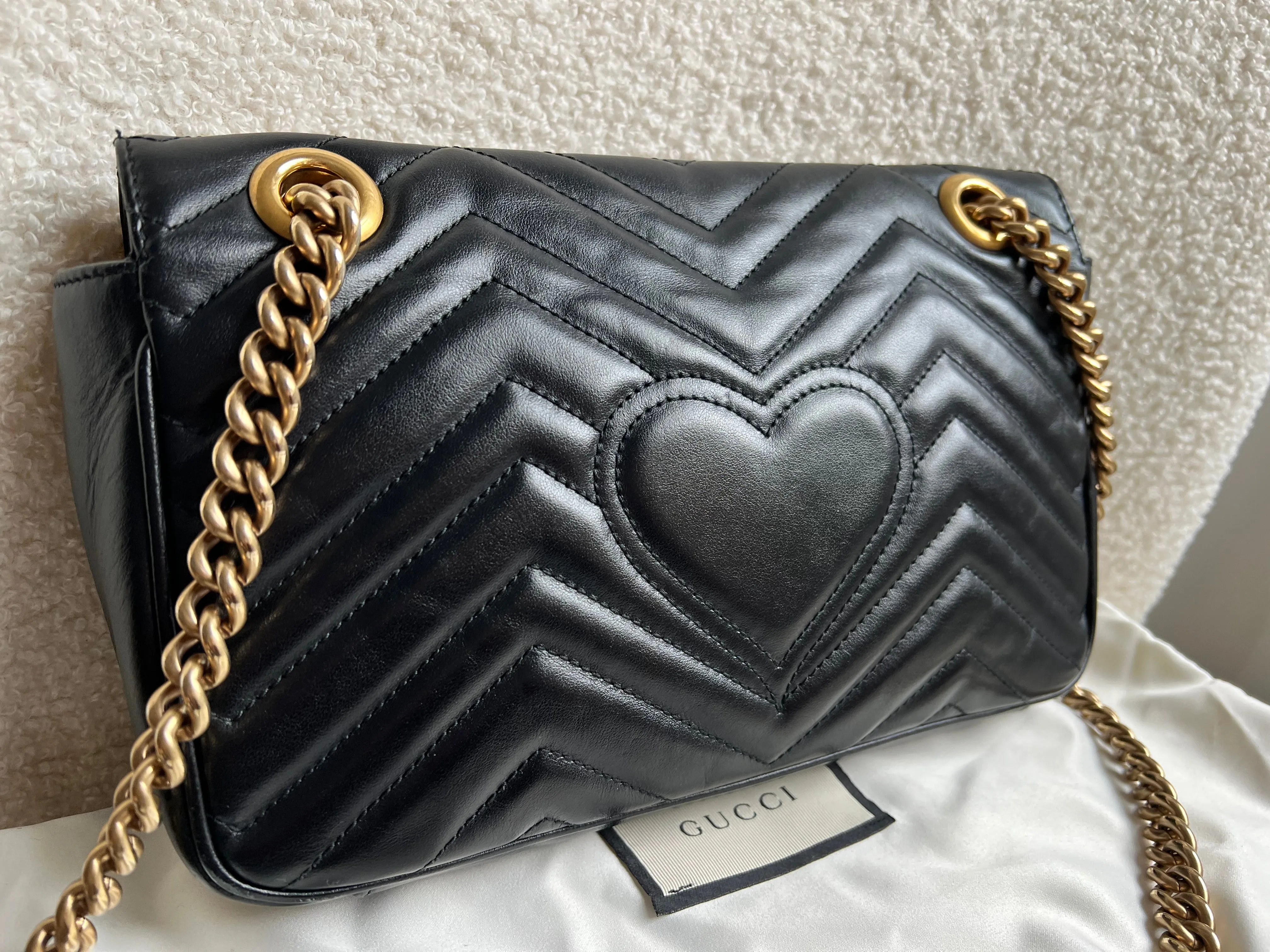 Gucci GG Black Marmont Small Shoulder Bag (RRP ??2070)