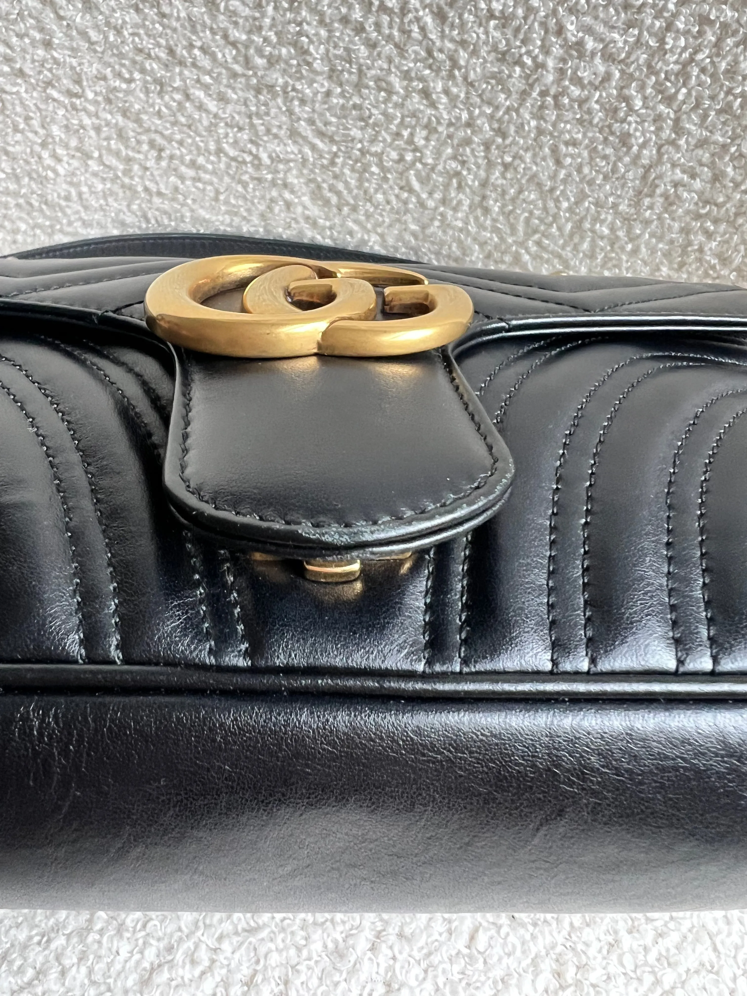 Gucci GG Black Marmont Small Shoulder Bag (RRP ??2070)