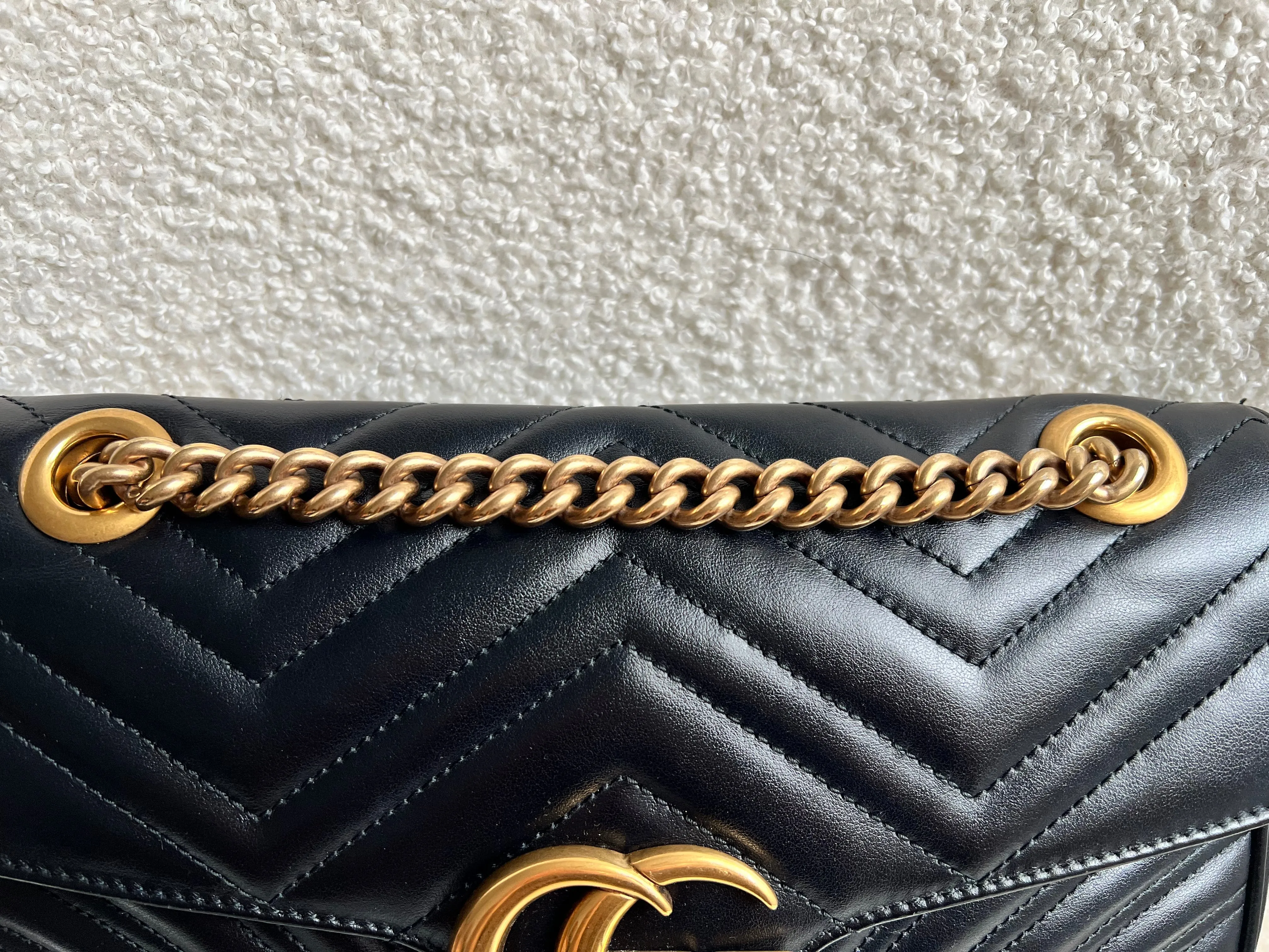 Gucci GG Black Marmont Small Shoulder Bag (RRP ??2070)