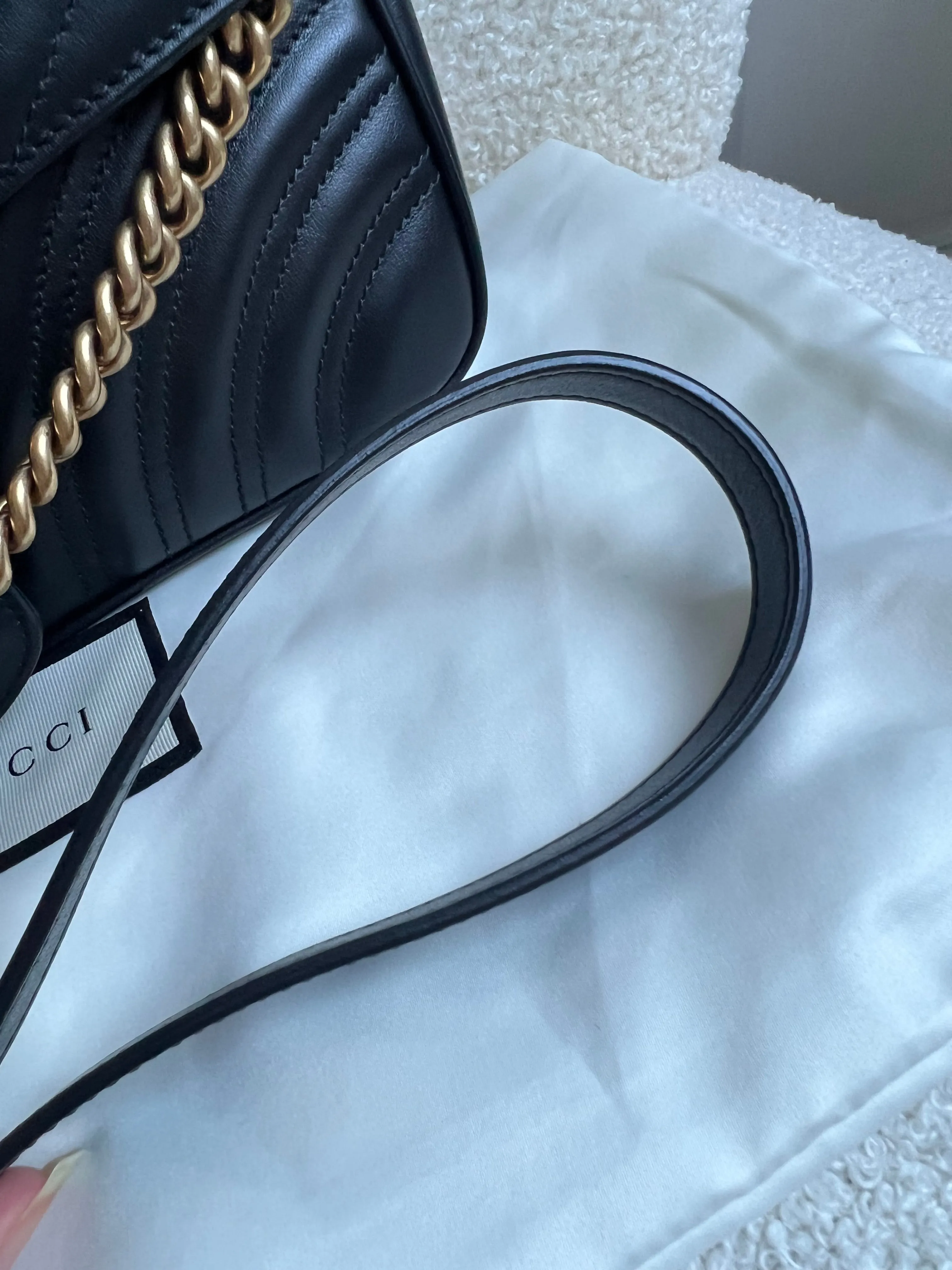 Gucci GG Black Marmont Small Shoulder Bag (RRP ??2070)